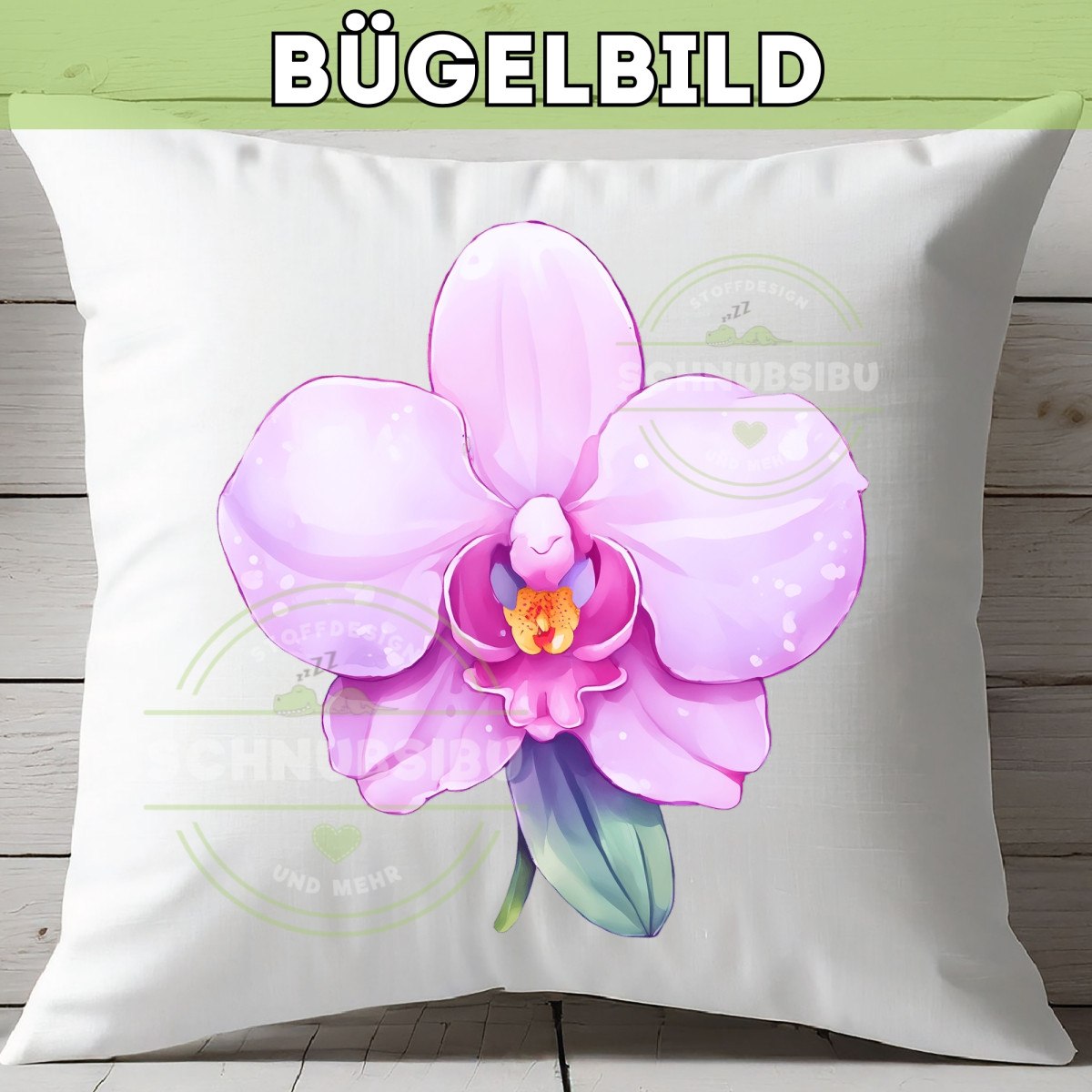 Bügelbild Blume